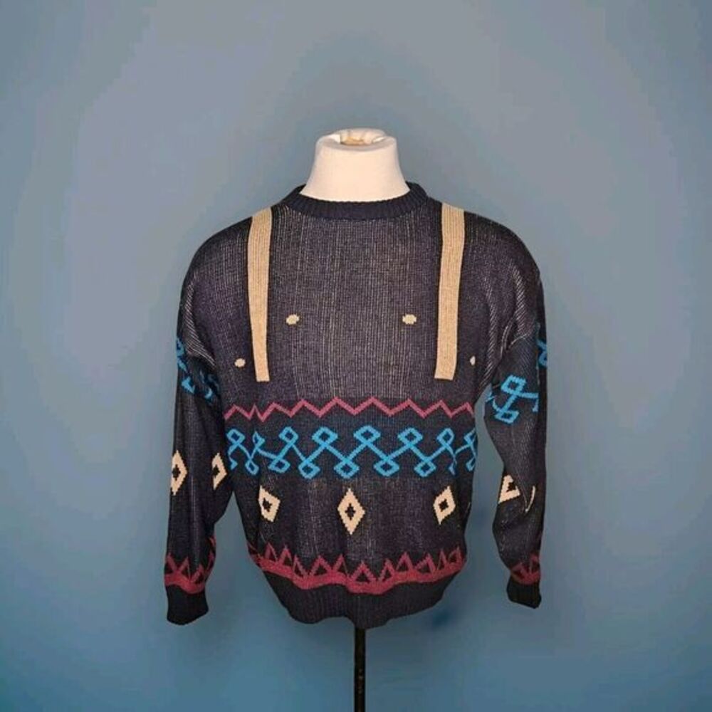 The Men's Store Sears Sweater Knitted‎ Rib XL 80s Retro grandpa